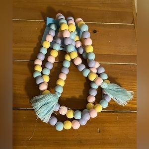 Easter Wooden Bead Garland 6FT